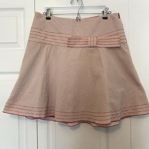 Adorable Dotted A-Line Short Skirt w/Bow